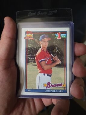 1991 Topps Chipper Jones #1 Draft Pick Rookie Card (RC)